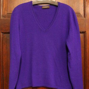 Purple 100% Cashmere Sweater (read description!)